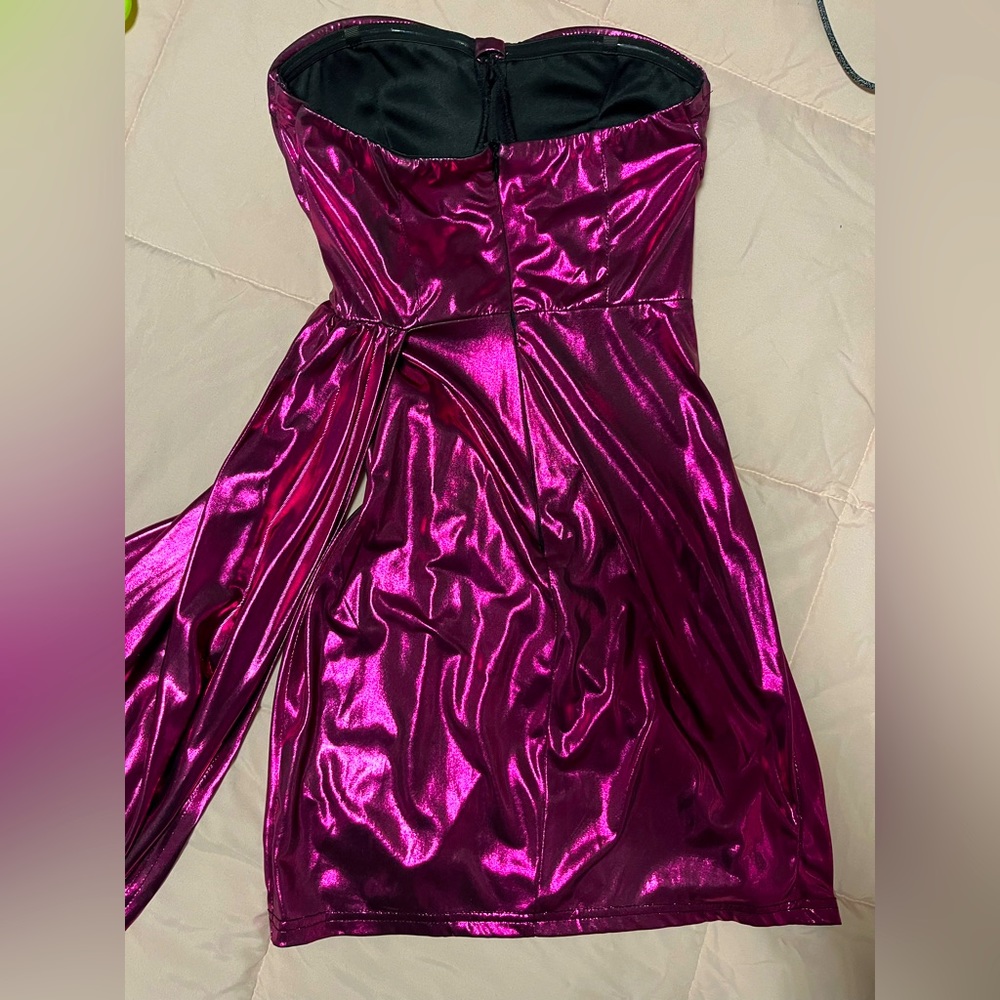 Pink Metallic train dress